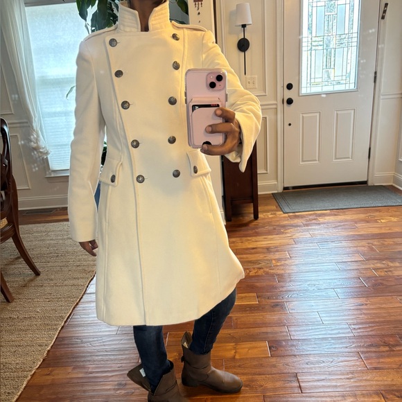 Moda International Classic Cream Trench Coat - Picture 7 of 10